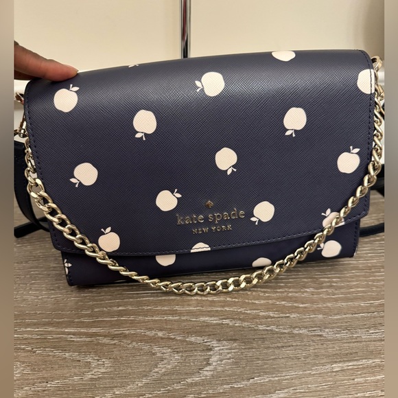 Kate Spade Navy and Cream Crossbody Bag - Picture 4 of 14